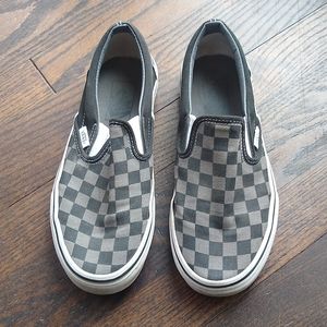 Vans Classic Slip-On checkerboard sneakers in gray